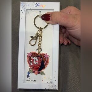 Disney Princess Moana Gold and Pink Keychain Charms #3015